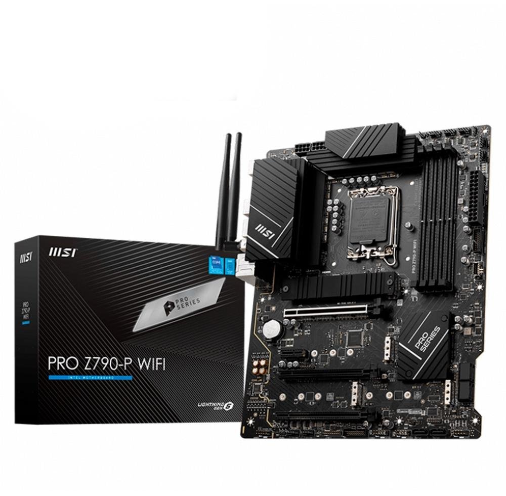 Placa-Mãe Z790-P MSI PRO Wi-Fi, Intel LGA 1700, ATX, DDR5, Preto - PRO Z790-P WIFI