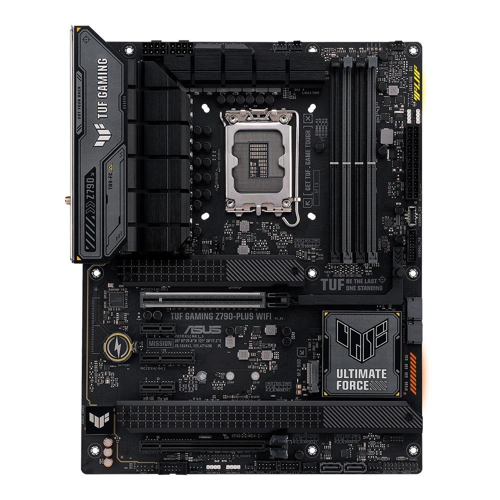 Placa-Mãe ASUS Tuf Gaming Z790-Plus, Intel, ATX, DDR5, RGB, Wi-Fi, Bluetooth, Preto - 90MB1D80-M1EAY0