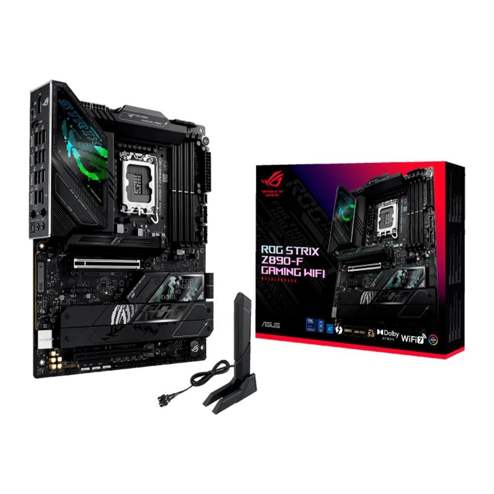 Placa-Mãe ASUS ROG Strix Z890-F Gaming, Intel, ATX, DDR5, WiFi, Preto - 90MB1I40-M0EAY0