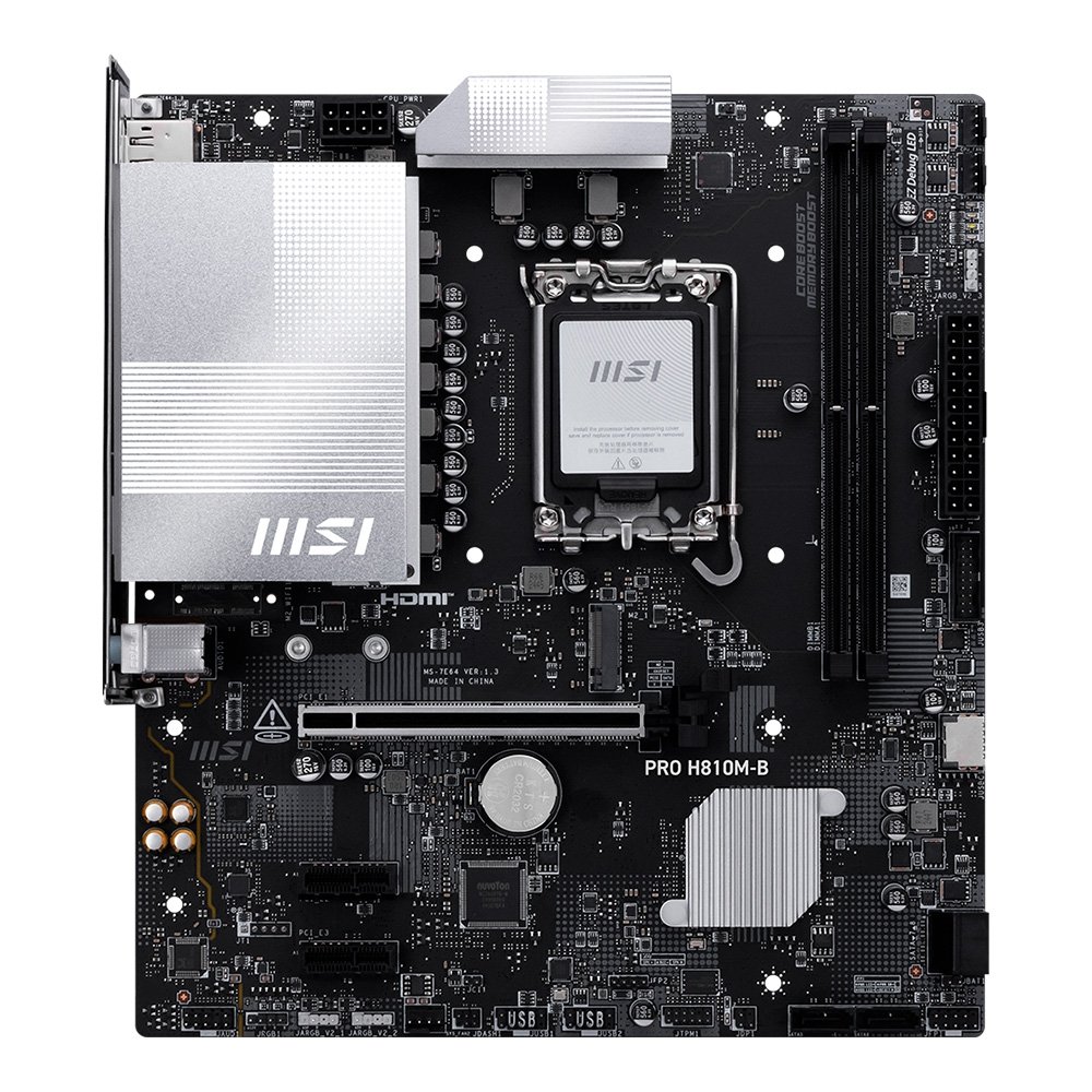 Placa Mãe MSI PRO H810M-B, Intel, DDR5, mATX, Preto - PRO H810M-B