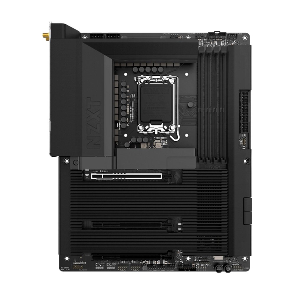Placa Mãe Gaming NZXT N9 Z890, Intel Z890, LGA 1851, ATX, DDR5, com Wi-Fi e Cover, Preta - N9-Z89XT-B1