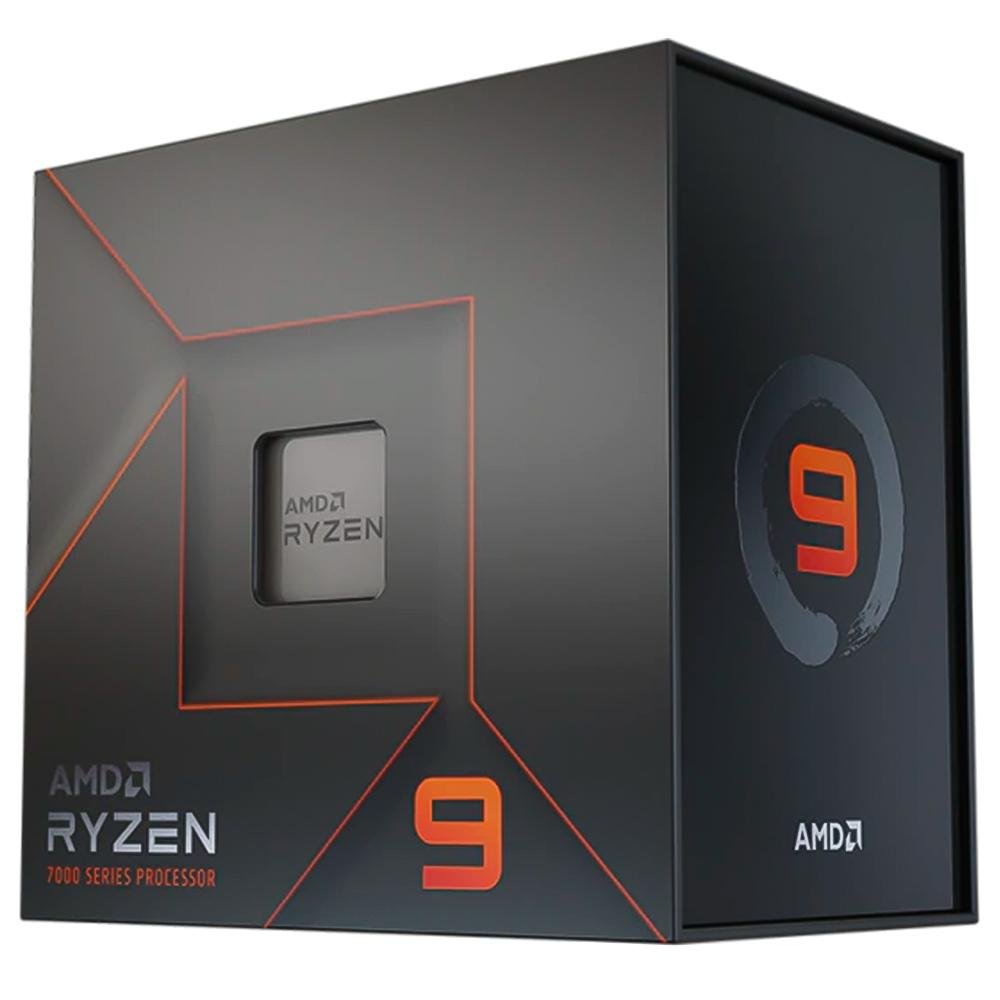 Processador AMD Ryzen 9 7900X, 4.7GHz (5.6GHz Max Turbo), Cache 76MB, 12 Núcleos, 24 Threads, AM5, Com Vídeo Integrado - 100-100000589WOF