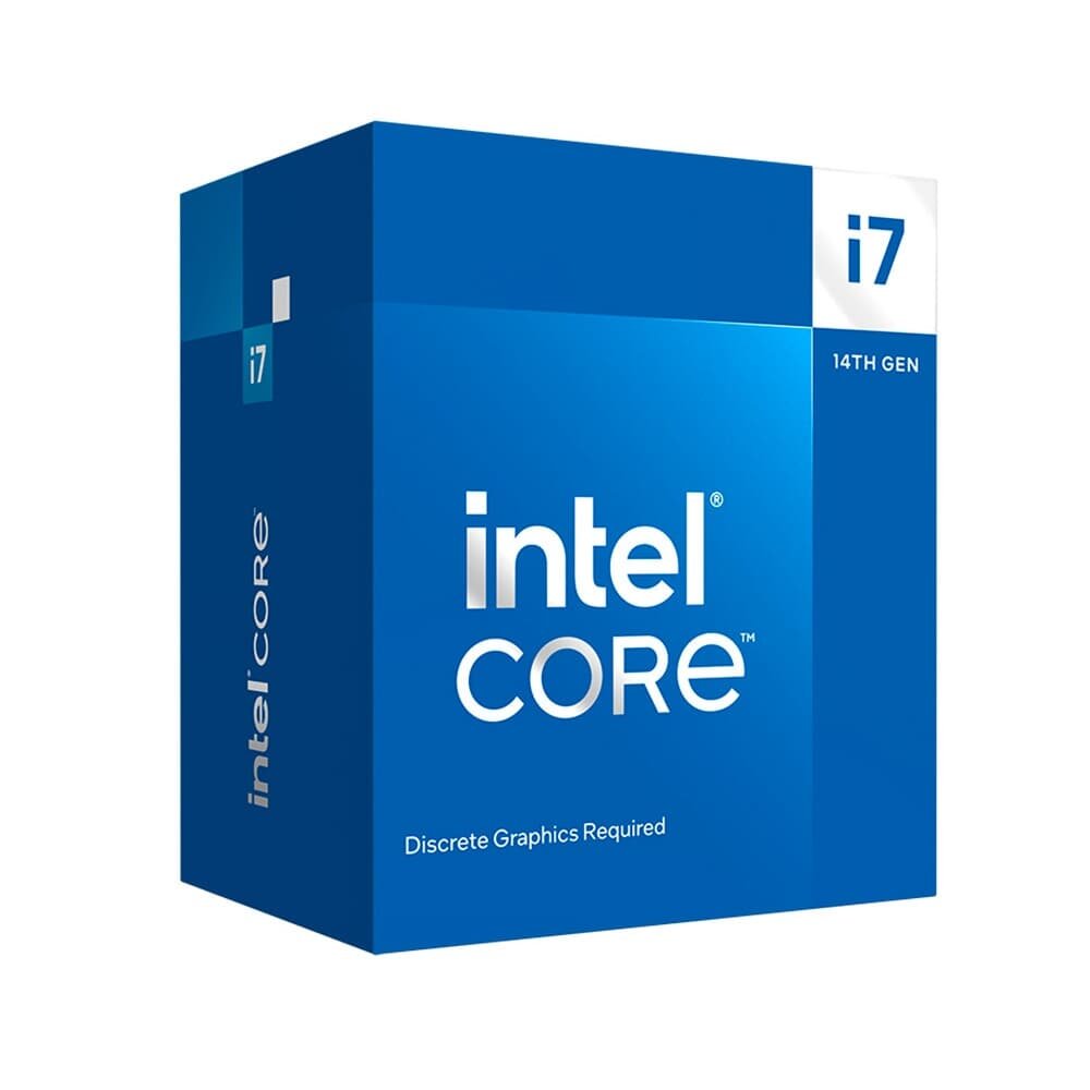 Processador Intel Core i7-14700F, 2.1GHz (5.40 GHz Max Turbo), Cache 33MB, 20 Núcleos, 28 Threads, LGA 1700, Sem Vídeo Integrado - BX8071514700F