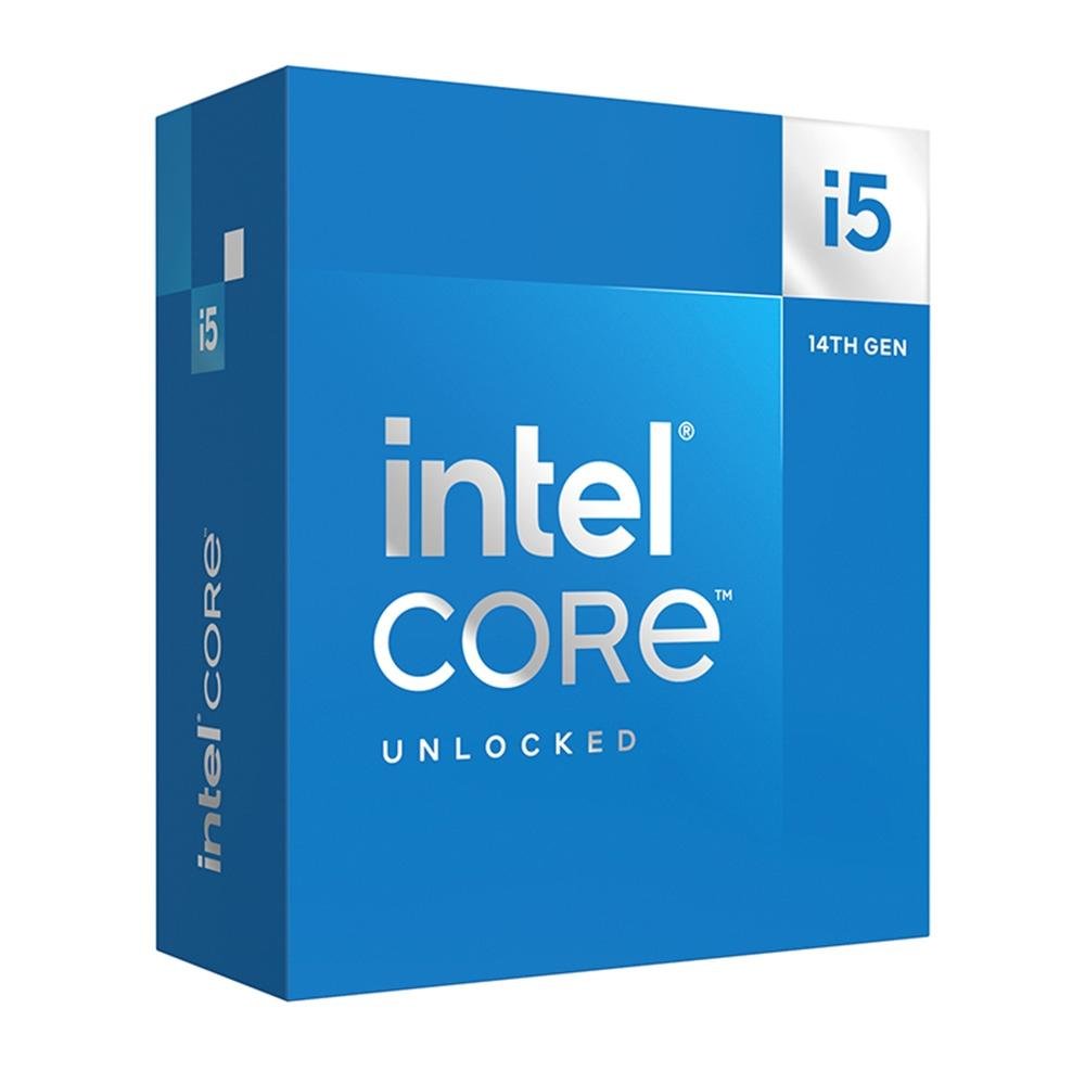Processador Intel Core i5-14600KF, 3.5GHz (5.3 GHz Max Turbo), Cache 24MB, 14 Núcleos, 20 Threads, LGA 1700, Sem Vídeo Integrado - BX8071514600KF