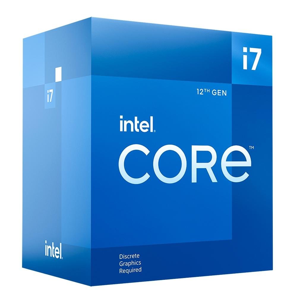 Processador Intel Core i7-12700F, 2.1GHz (4.9GHz Max Turbo), Cache 25MB, 12 Núcleos, 20 Threads, LGA 1700, Sem Vídeo Integrado - BX8071512700F