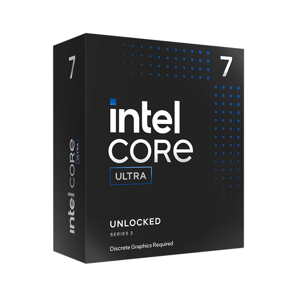 Processador Intel Core Ultra 7 265KF, 3.9GHz (5.5GHz Turbo), Cache 30MB, 20 Núcleos, 20 Threads, LGA 1851, Sem Vídeo Integrado - BX80768265KF