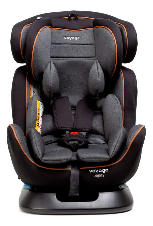 Cadeirinha Infantil Reclinável Legacy Cinza e Preto Mescla Voyage